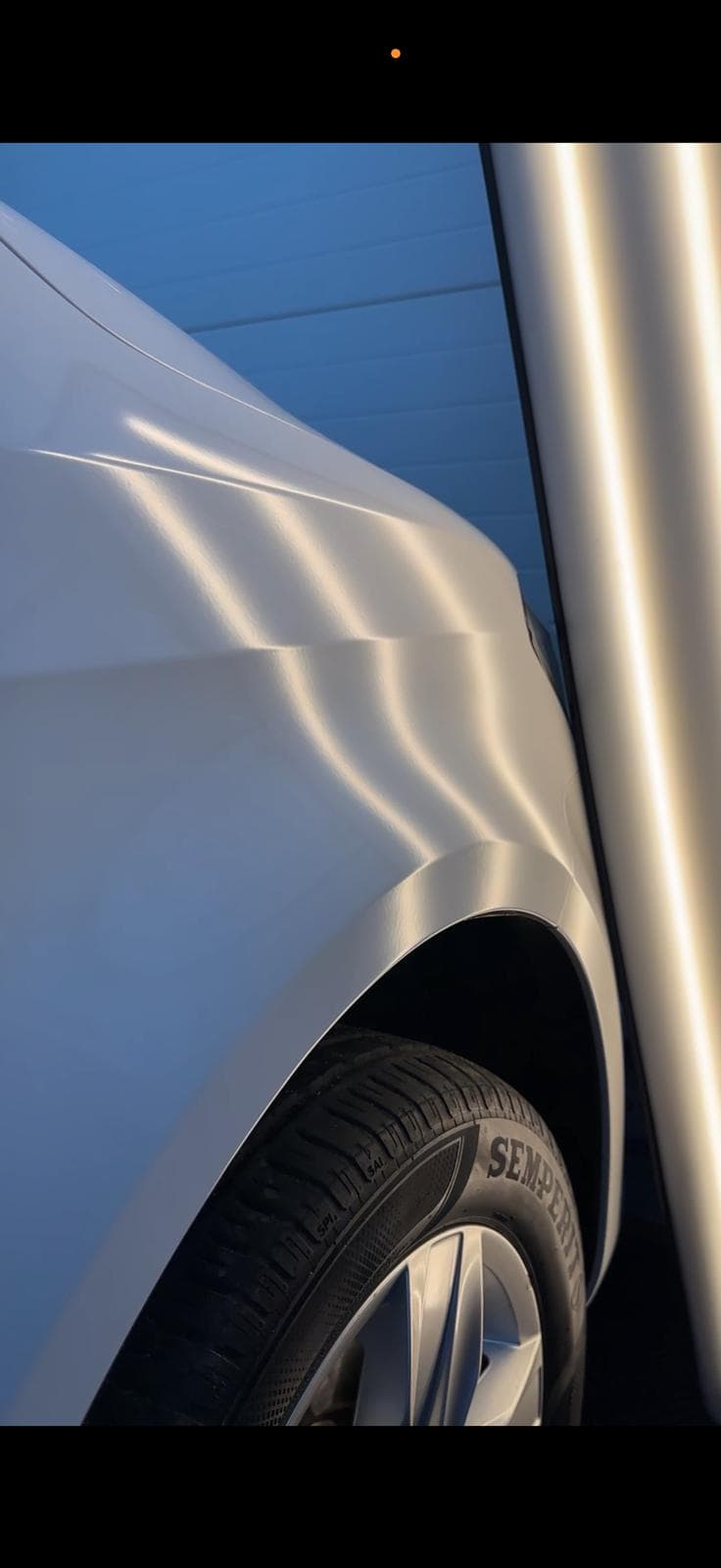 Aripa in zona pasajului rotii dupa reparatie PDR